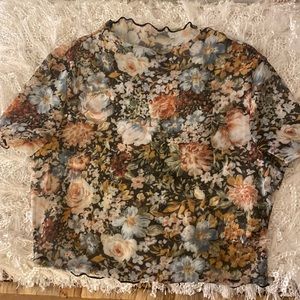 Floral crop top